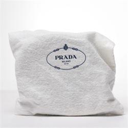 Prada - black Saffiano leather belt with gold-tone hardware logo buckle, size 36/90, with original dust bag