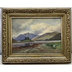 James Alfred Aitken RSW (Scottish 1846-1897): Loch Scene, watercolour signed 25cm x 34cm 
