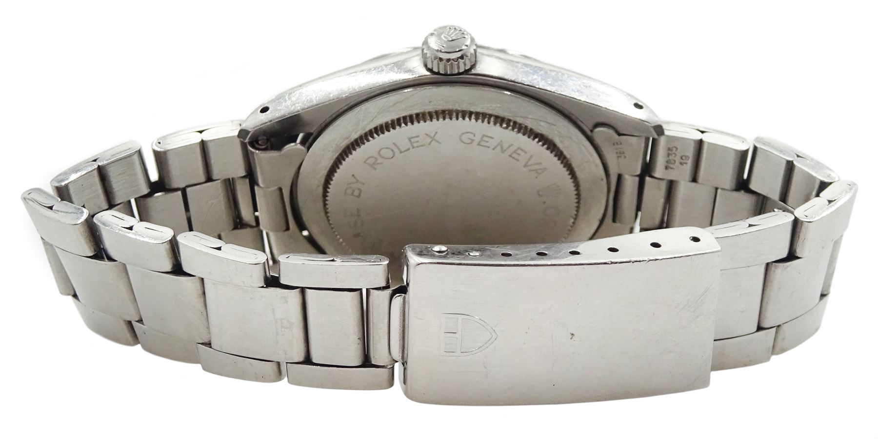 Tudor Prince Oysterdate gentleman's stainless steel Rotor Self-Winding wristwatch, circa 1986, silvered dial with date aperture, Ref. 74000, serial No. 183125, on original stainless steel bracelet