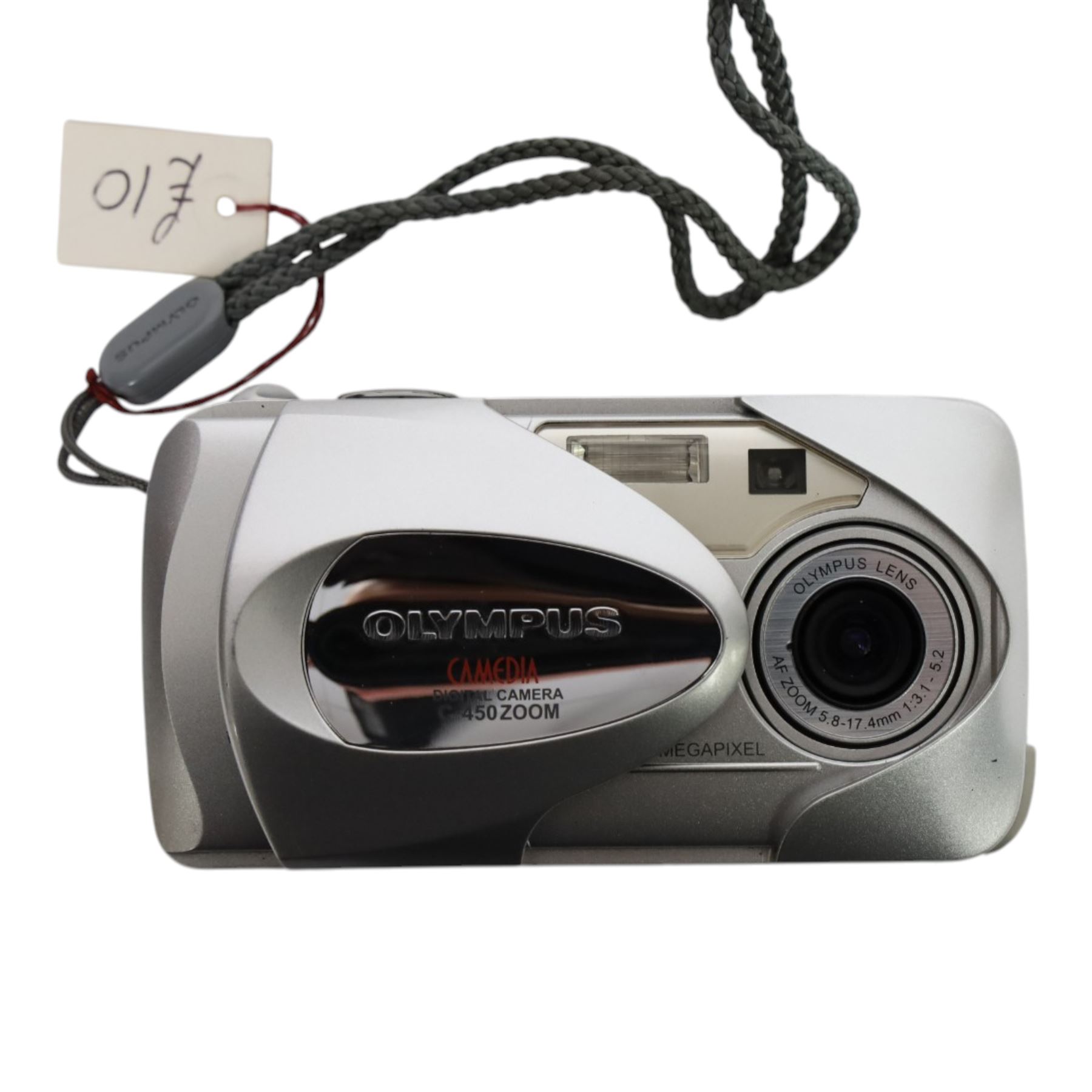 Five Olympus compact digital cameras, comprising Superzoom 800S, Camedia C-450 Zoom, Superzoom 160, XA3 and a boxed Camedia C-100