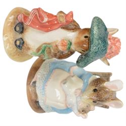 Fourteen Border Fine Arts Beatrix Potter figures, including Squirrel Nutkin, Running Peter Rabbit, Benjamin Bunny, Mr Jeremy Fisher etc, all with original boxes   