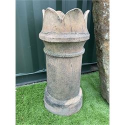 Stone lintel, and two terracotta chimney pots - THIS LOT IS TO BE COLLECTED BY APPOINTMENT FROM DUGGLEBY STORAGE, GREAT HILL, EASTFIELD, SCARBOROUGH, YO11 3TX