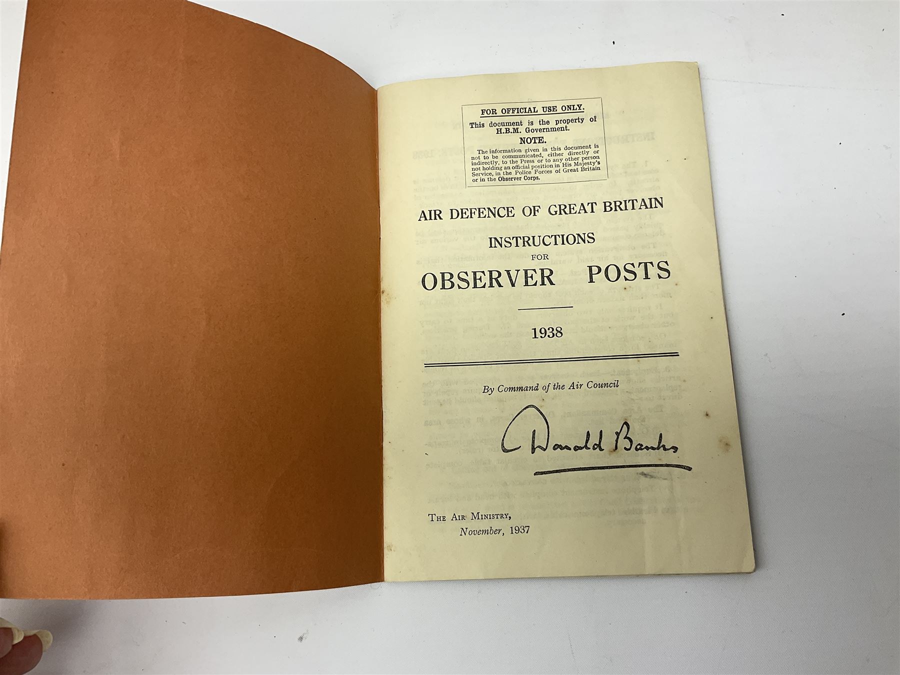 WW2 Royal Observer Corps - approximately one-hundred and seventy aircraft recognition cards; 1938 Instruction Booklet; cap badge and lapel badge; and cloth shoulder title