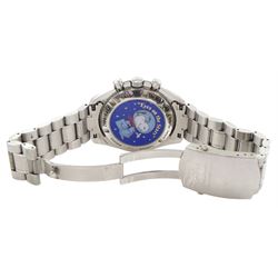 Omega Speedmaster Professional “Eyes on the Stars” Silver Snoopy Award stainless steel limited edition manual wind wristwatch, Ref. 3578.51.00, Cal. 1861, serial No. 77118140, on original stainless steel bracelet, with fold-over clasp, boxed with papers, warranty card dated 2003 and additional bracelet link