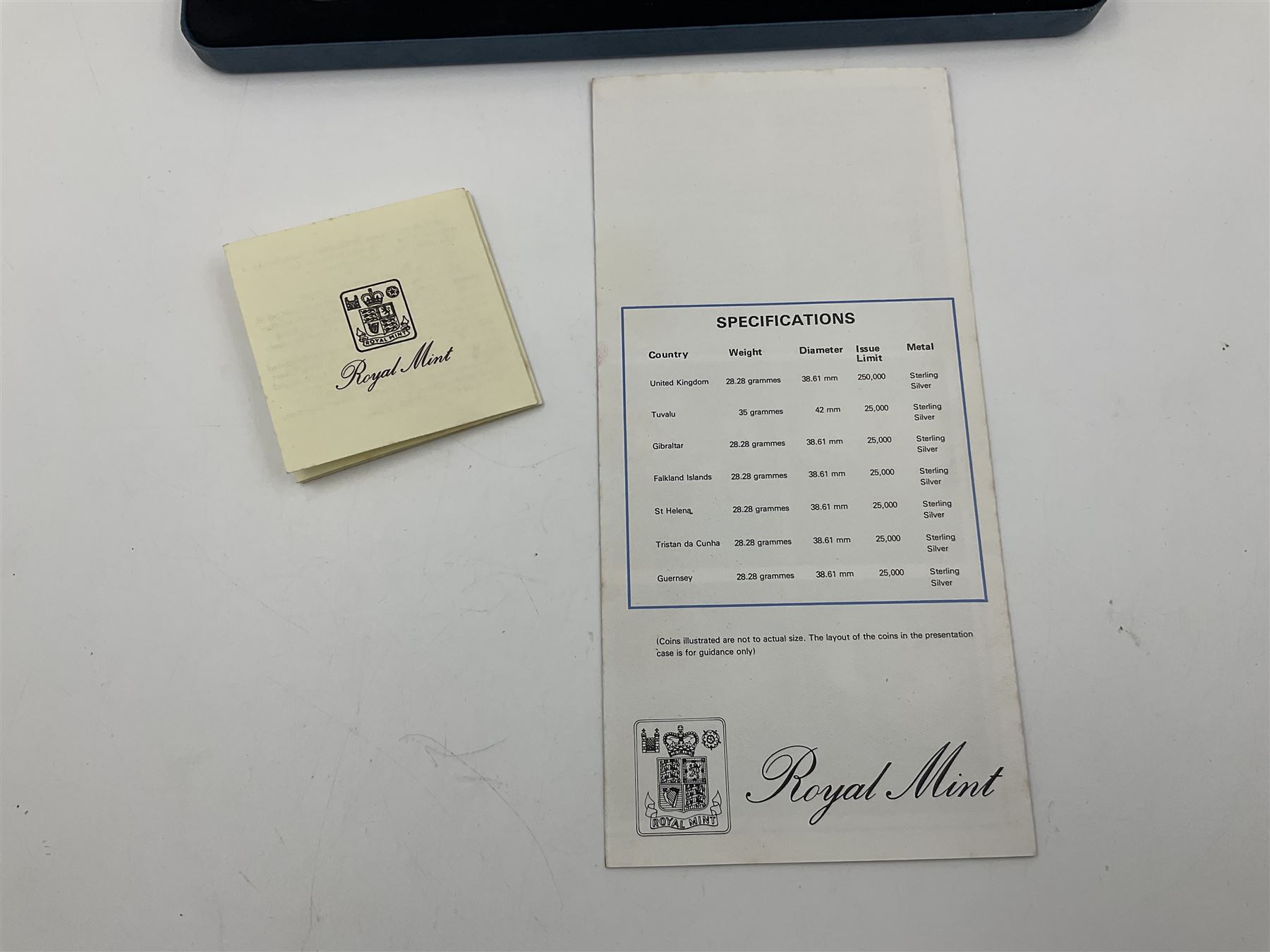 The Royal Mint silver proof seven coin set, comprising United Kingdom and six Commonwealth crowns, commemorating 'Her Majesty Queen Elizabeth The Queen Mother's 80th Birthday', cased with certificate