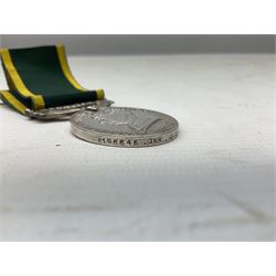 QEII General Service Medal awarded to 23504634 CFN. R.G. Beech REME; Pakistan Independence Medal awarded to Nadir Khan F.C.330; India Independence 50th anniversary medal; and a quantity of WW2 and later medals including Territorial Efficiency Medal awarded to 6196646 Gnr. J.G. Oatway R.A. (13)