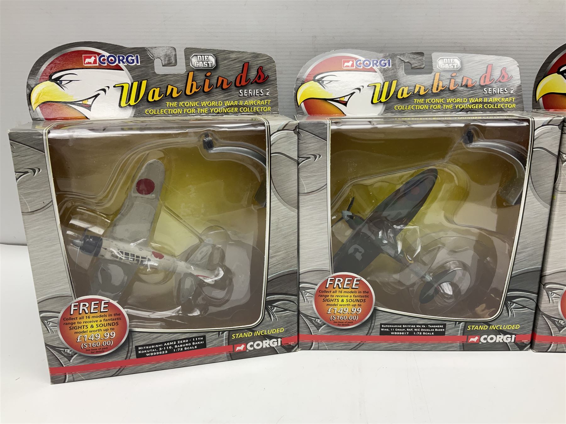 Corgi Aviation Archive - thirteen 'War Birds' Series 2; all boxed (13)