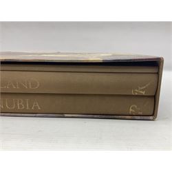 Three volumes on David Roberts in a single slip case, comprising The Life, Works and Travels of David Roberts, The Holy Land and Egypt & Nubia