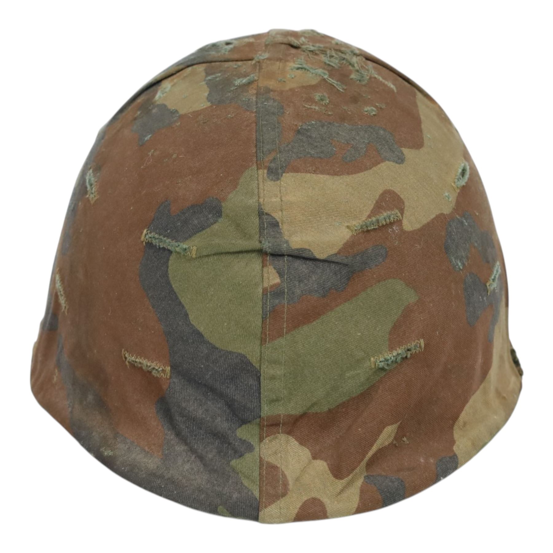 Vietnam war, US Army M1 Combat Helmet, with web chin strap and camo cover