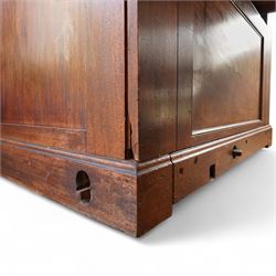 Late 18th century Chamber Organ by Thomas Elliot of London 1790.
Single manual organ, four octave keyboard with 54 keys C-f3, A=448, with Ivory naturals and ebonized sharps, makers’ name engraved on an ivory cartouche, detachable key cover, and music desk (in need of attention). With four speaking stops. Stopped Diapason, Open diapason, Principal and Fifteenth. Crank/pedal operated single rise bellows also provided with an electric blower. Original case with display pipes and candle sconces (one damaged). All pipework present: however there are some damaged pipes, cyphers, and several pipes require re-location in the soundboard, the instrument plays, but some parts of the action and blower will require attention/repair and adjustment.

Given the intricate nature of these historic instruments, specialist support will be available if required – including a professional organ builder prepared to undertake full dismantling and reassembly – to assist successful buyers with safe removal and onward handling. Price upon application.


This item has been registered for sale under section 10 of the APHA Ivory Act Reference EH8B3YPL