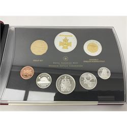 Queen Elizabeth II The Royal Canadian Mint 2006 silver proof dollar and two 2006 proof sets of Canadian coinage, all cased with certificates 
