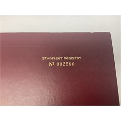 Star Trek collectables to include limited edition 30th Anniversary boxed VHS collectors set no. 002580, and further DVDs, books etc in one box