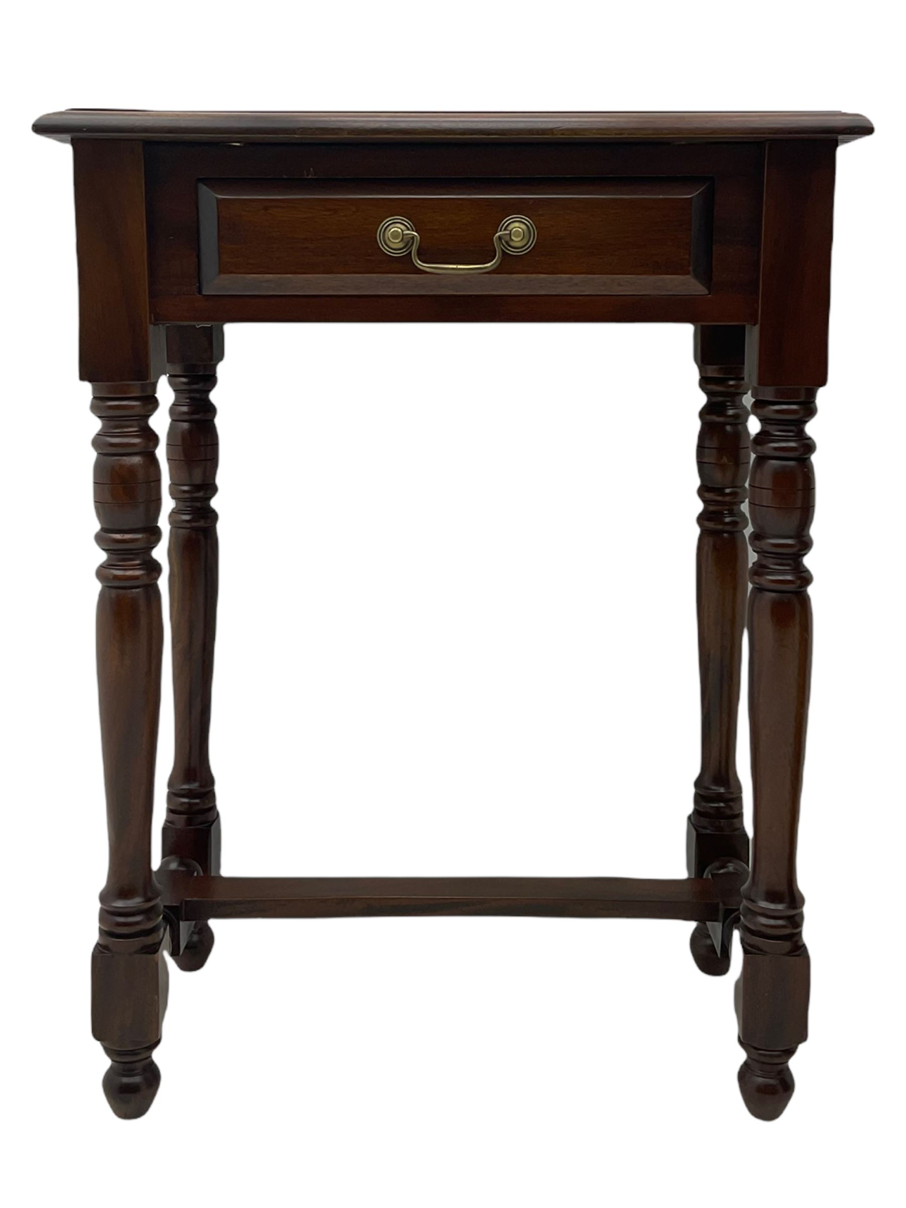 Small mahogany side table with single drawer Collectors & Clearance Sale