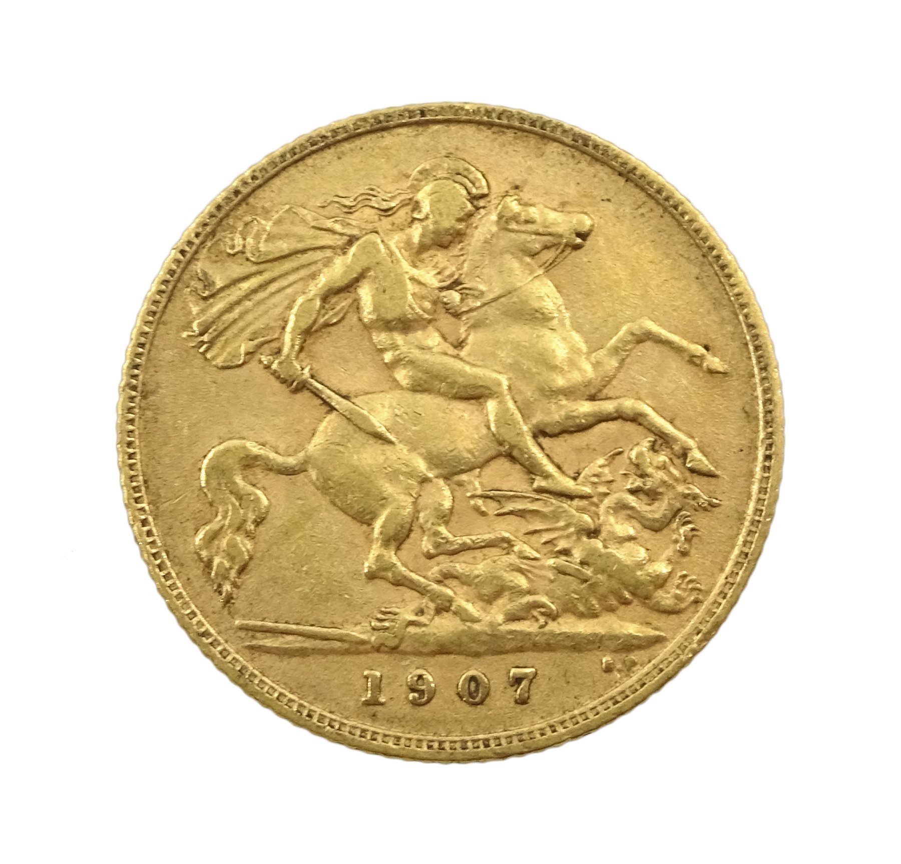 King Edward VII 1907 gold half sovereign coin - Jewellery, Watches