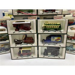 Collection of Days Gone/ Lledo die-cast models including eighteen The Bygone Days of Road Transport, twenty-three Days Gone and twenty-one Hamleys, all boxed (62)
