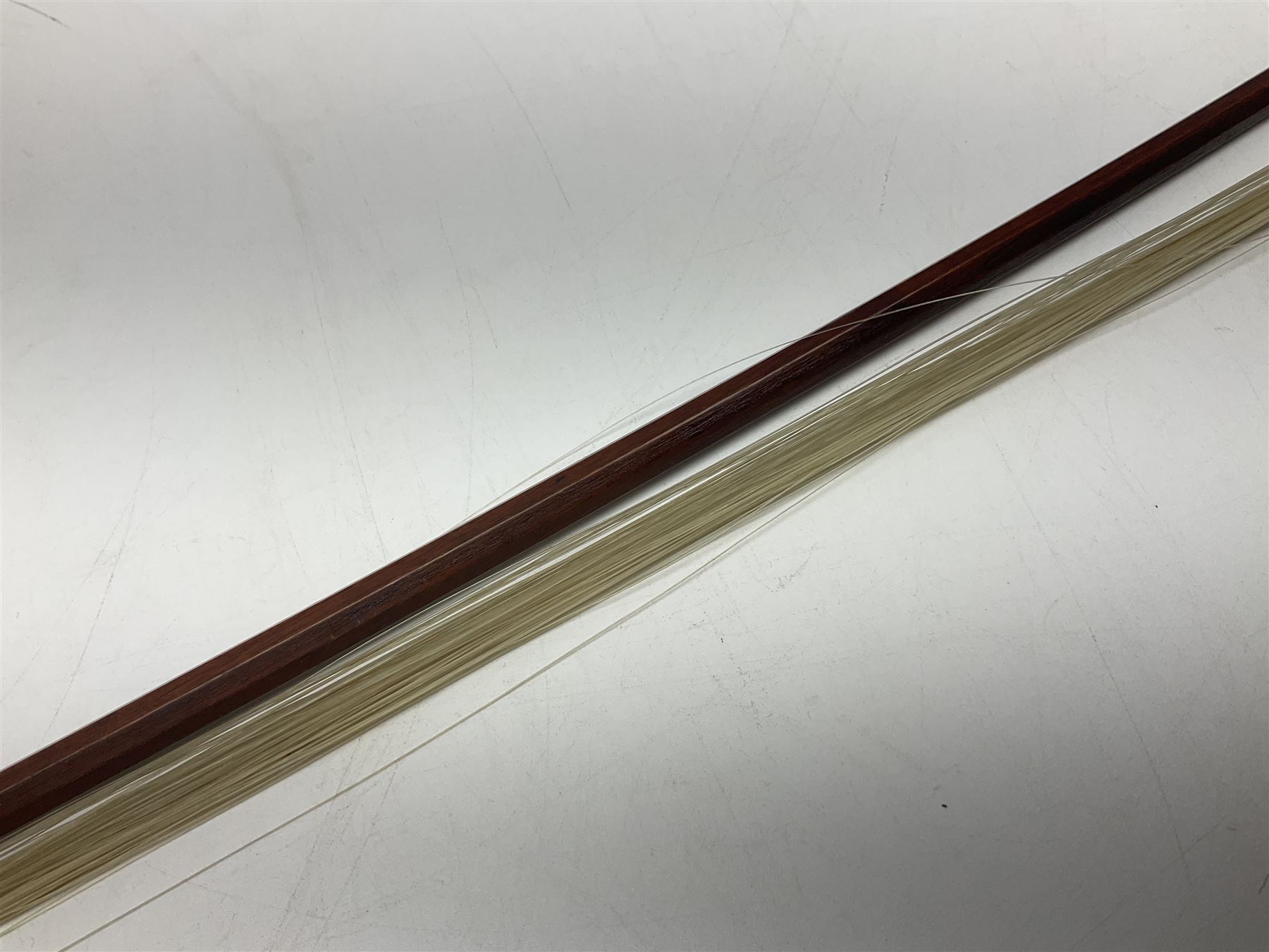 German nickel mounted pernambuco violin bow L74cm