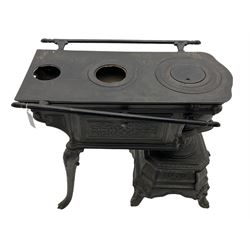 French cast iron cooking stove stamped 