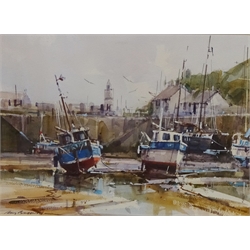  'Porthleven Harbour', watercolour signed by Ray Balkwill (British 1948-), titled verso 26cm x 36cm   