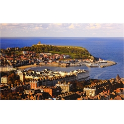Scarborough from Oliver's Mount, photographic print on canvas 66cm x 117cm (unframed)