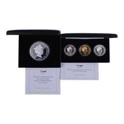 Queen Elizabeth II Alderney 2019 '50th Anniversary of Concorde' five ounce silver proof tw...