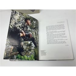 Seven military reference books - Histoire Mondiale Des Parachutistes; Yves Debay: French Foreign Legion  Paratroopers; Bragg & Turner: Parachute Wings; Barney White-Turner: Horse Guards; and three works on uniforms/standards (7)