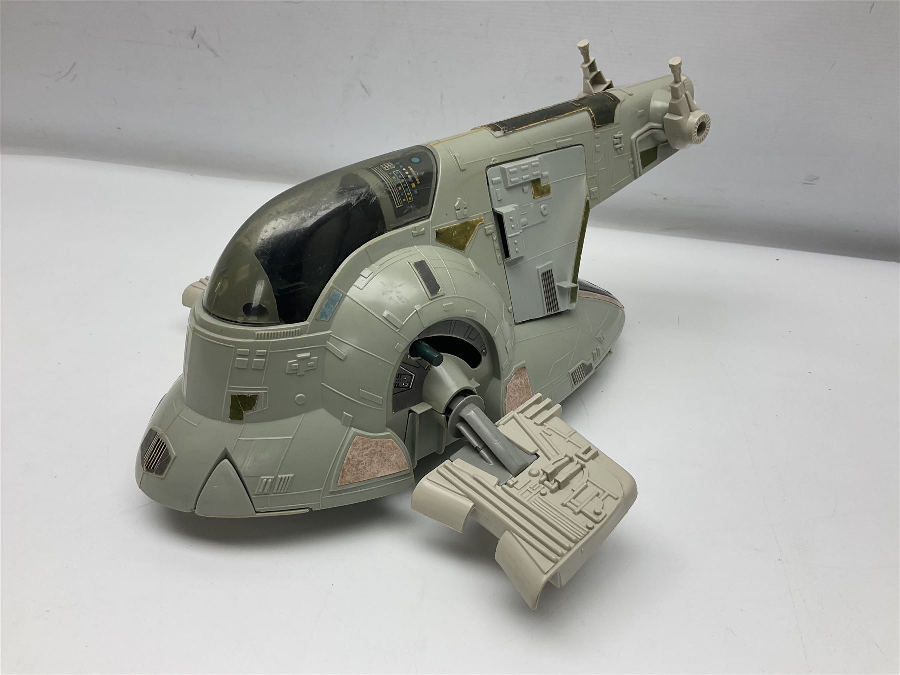 Star Wars - three space vehicles comprising B-Wing fighter and large Millenium Falcon space ship; both with instructions; and Boba Fett Slave 1; all unboxed (3)