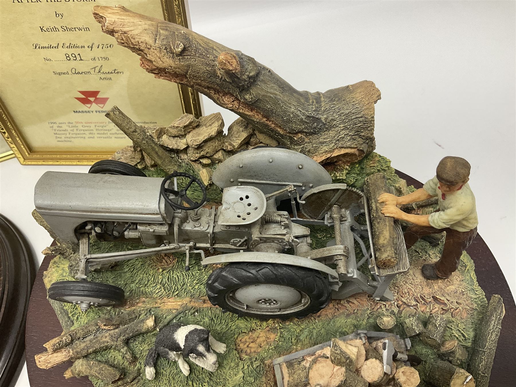 Two Country Artists figures, After the storm no CA831, limited edition 891/1750 and The Harvesters, limited edition 824/850, both with wooden base and certificates of authenticity