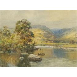 Alfred Wadham Sinclair (British/Australian 1866-1938): Llugwy Valley Wales, watercolour signed 23cm x 30cm