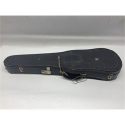 Czechoslovakian violin stamped LIZST c1920 with 35.5cm two-piece maple back and ribs and spruce top L59.5cm overall; in carrying case