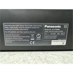 Panasonic wireless soundbar and cinema system; SU-HTB488 soundbar and SB-HWA488 active wireless subwoofer