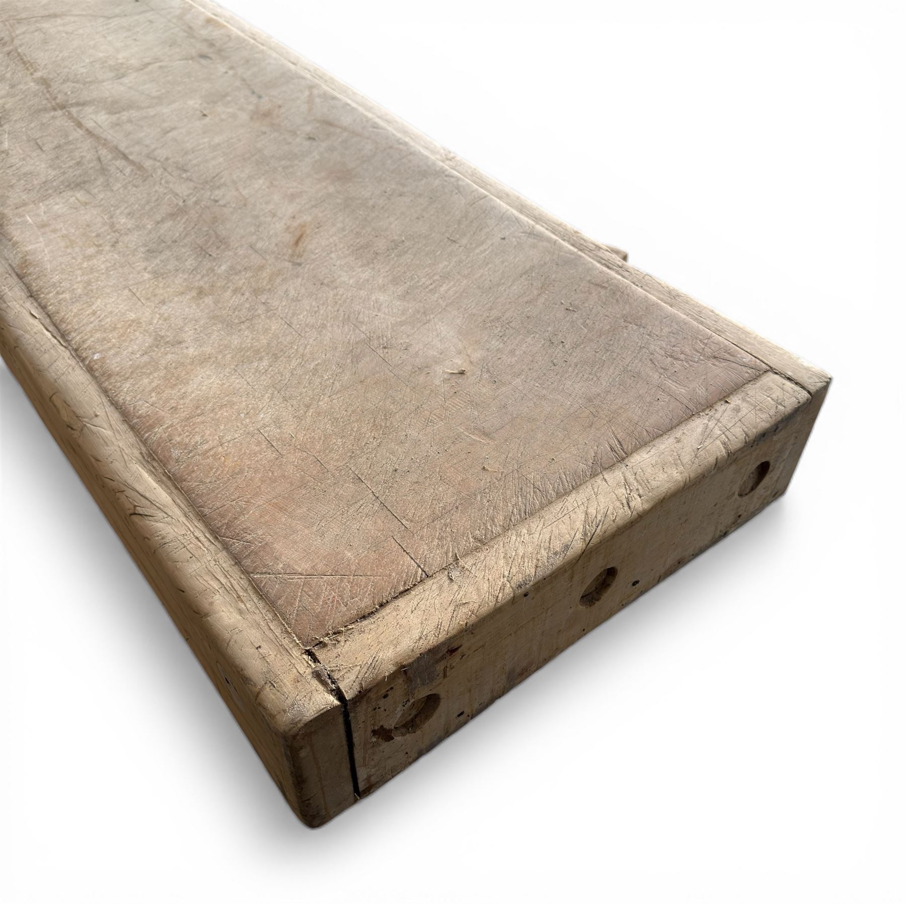 Large beech hardwood butchers block