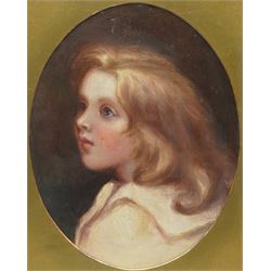Manner of Sir Thomas Lawrence (British 1769-1830): Portrait of a Fair-Haired Child, oil on...