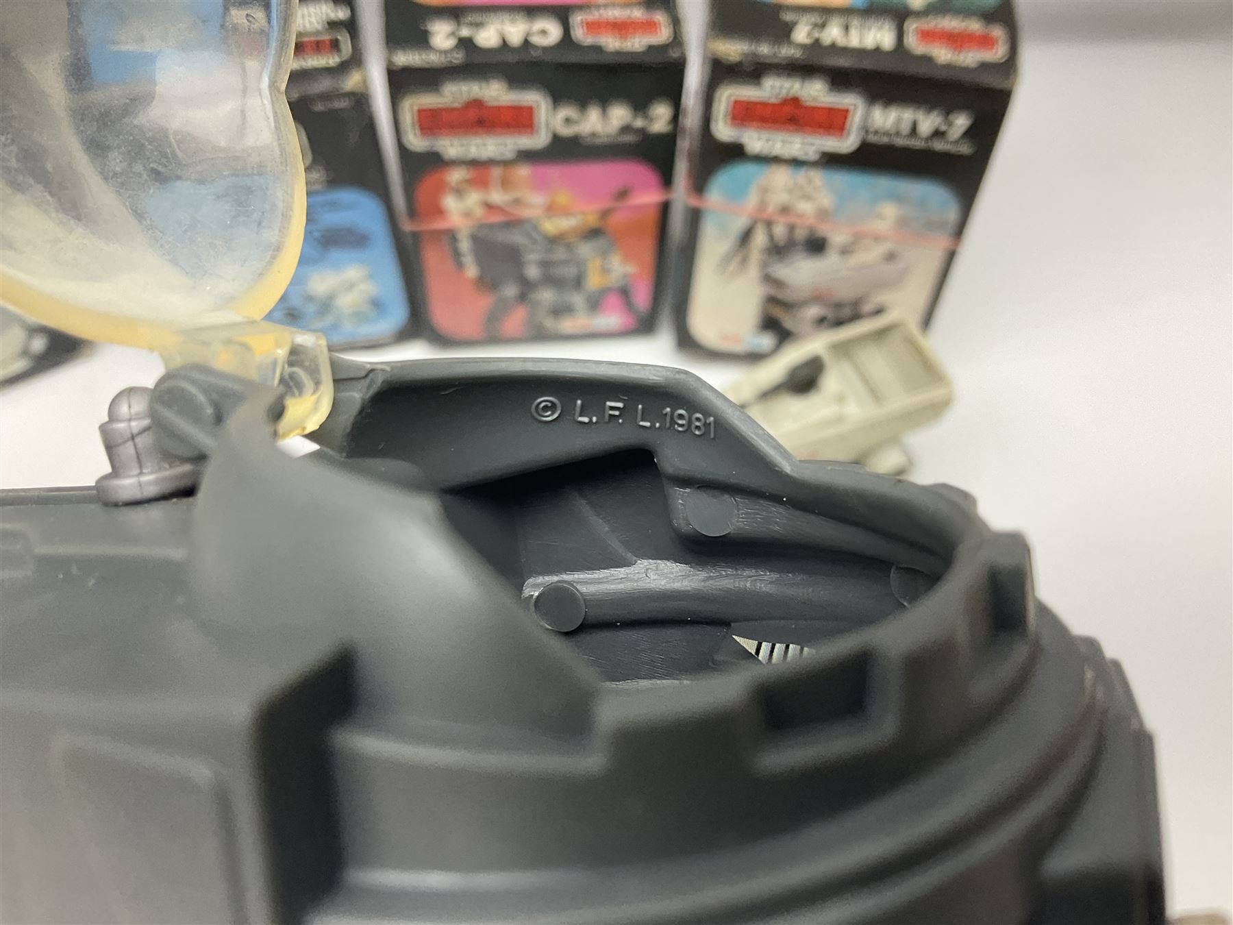 Star Wars - Return of the Jedi Scout Walker Vehicle, Speeder Bike Vehicle and Vehicle Maintenance Energiser; together with The Empire Strikes Back Cap-2 Captivator and MTV-7 Multi-Terrain vehicle; and Waddingtons 1977 Star Wars Entering the City jig-saw puzzle; all boxed (6)