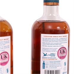Sprit of Yorkshire Distillery, Filey Bay Sherry Cask Reserve #2  single malt whisky, 70cl 46% vol, Sherry Cask Reserve #3  single malt whisky, 70cl 46% vol and Filey Bay Double Oak #1  single malt whisky, 70cl 46% vol