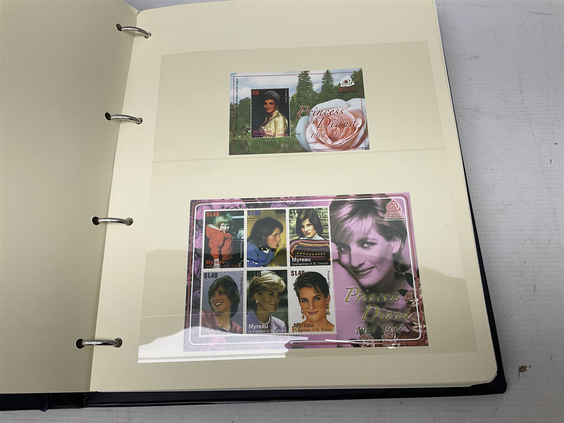 Stamps including first day covers relating to Diana Princess of Wales, small number of coin covers, Mercury 'Silk' covers, other first day covers many with printed address and special postmarks, Australia, Barbados, British Honduras, Germany, Jamaica and other World stamps, housed in albums, folders and loose, in one box