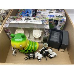 Collection of Ringtons novelty ceramics including money boxes, salt and pepper shakers, etc