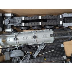 Part built Mega Bloks Pro Builder 9778 Steam Express Engine