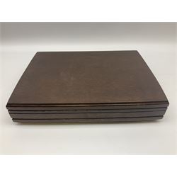 Case canteen of Oneida Community silver plated cutlery in the Mansion House pattern, sixty piece canteen