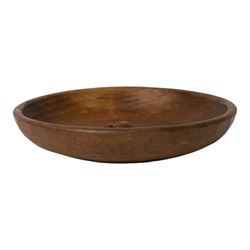 Mouseman - tooled oak fruit bowl,  carved with mouse signature, by the workshop of Robert Thompson, Kilburn, D30cm