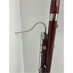 Lafleur bassoon imported by Boosey & Hawkes from Czechoslovakia, serial no.8 2600; in fitted hard carrying case with crooks and accessories