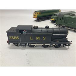 Various Makers ‘00’ gauge - eight locomotives to include G&R Wrenn Class N2 0-6-2T no.2385 in LMS black and Standard Tank Class 2-6-4 no.2679 in LMS crimson; Class 5 4-6-0 no.5112 in black livery; Mainline Railways Class 45 D49 ‘The Manchester Regiment’ in BR green; Airfix Class 31 D5531 in BR green; three further models (8)