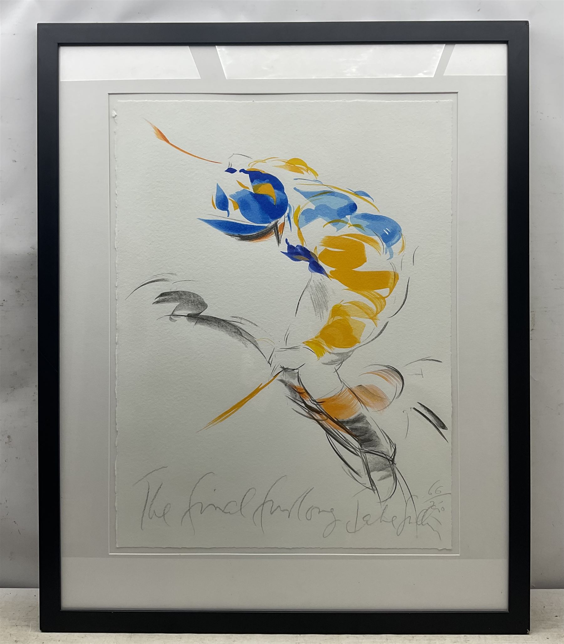 Jake Sutton (British 1947-): 'The Final Furlong', limited edition screenprint signed titled and numbered 66/250 in pencil 76cm x 57cm