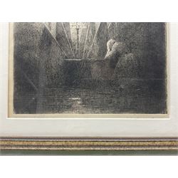 Lionel Townsend Crawshaw (Staithes Group 1864-1949): Notre Dame, etching signed and titled in pencil 35cm x 24cm