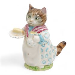 Collection of fifteen Beswick Beatrix Potter figures with brown backstamps including 'Little Black Rabbit', Simpkin', 'Tommy Brock' etc and two BP2a figures 'Ribby' and 'Appley Dapply'