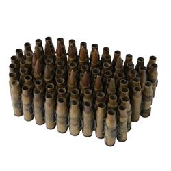 Collection of inert shells and cases, including 30mm Raden shell, L2A2 ammunition in clips etc 