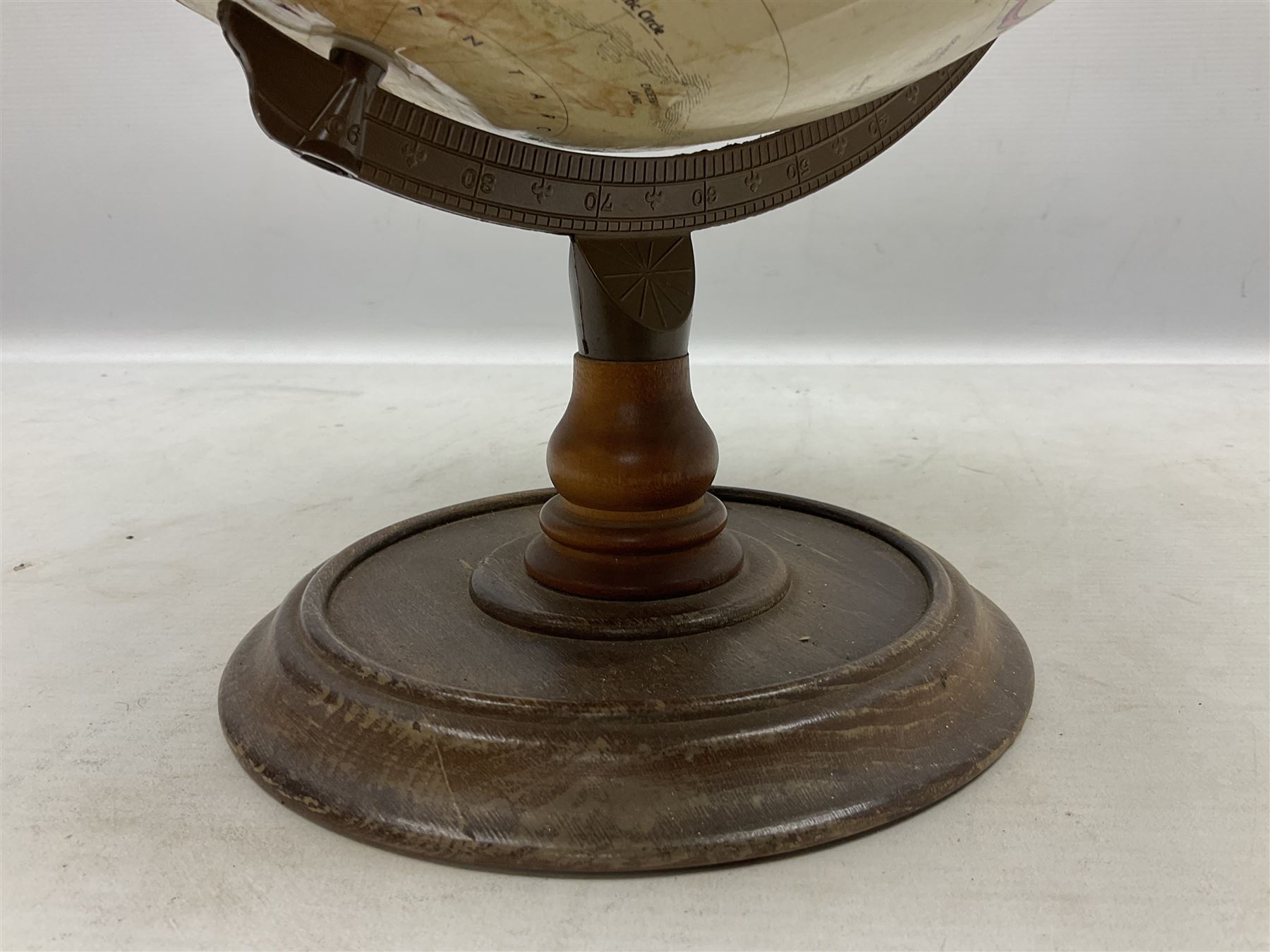 Replogle 12 Inch Diameter Globe, on wood stand, H45cm