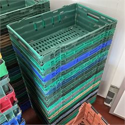 Approx. 108 Food grade plastic stacking trays - THIS LOT IS TO BE COLLECTED BY APPOINTMENT FROM DUGGLEBY STORAGE, GREAT HILL, EASTFIELD, SCARBOROUGH, YO11 3TX