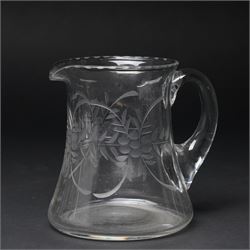 Quantity of Stuart crystal including six Cheltenham whisky tumblers, six claret glasses, six water tumblers and decanter with similar Stuart glass including sherry glasses, two brandy balloons, water jug etc