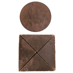 WWI death plaque awarded to Simeon Taylor, in original envelope  