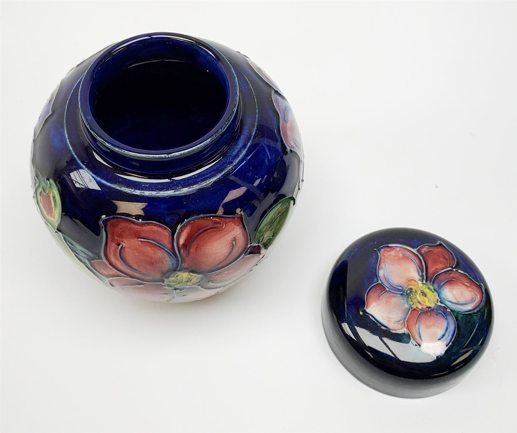 Three pieces of Moorcroft pottery, comprising bowl decorated in the